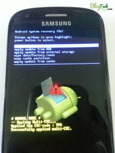 Samsung Galaxy S3 Hard reset