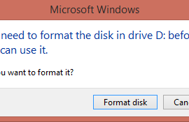 You need to format the disk in drive fix