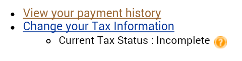 Amazon Associates Current Tax status: Incomplete Fix
