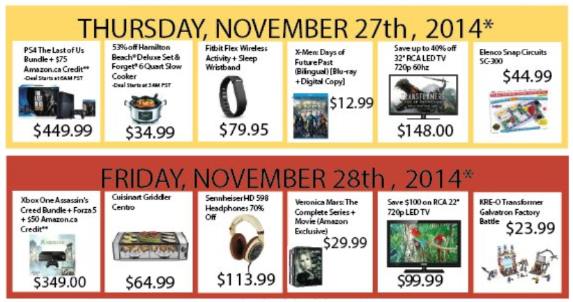 black friday deals canada