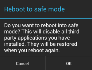 android safe mode