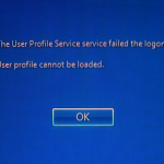 User profile service cannot be loaded Fix
