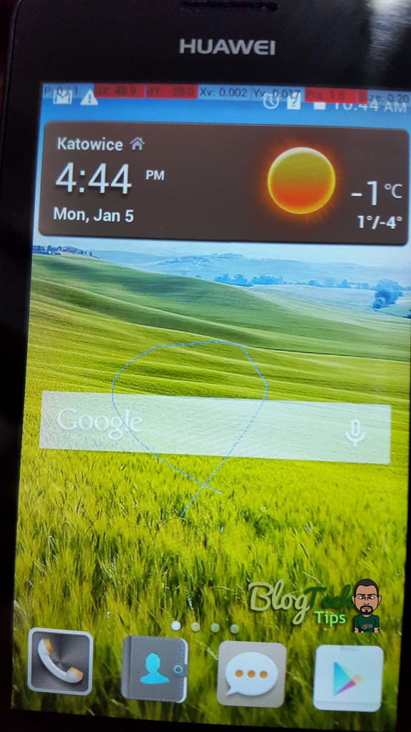 Grid lines on an Android