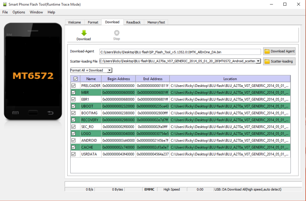 smart phone flash tool