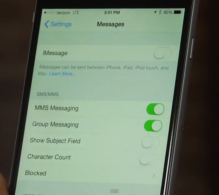 how to send imessage instead of sms