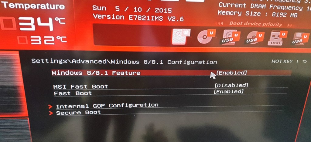 secure boot is not configured correctly