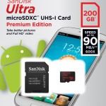 200 GB on a SD card finally in the  Sandisk Ultra 200GB
