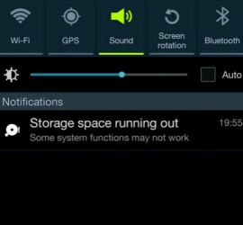 storage space running out