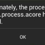 Unfortunately the process android.process.acore has stopped Fix