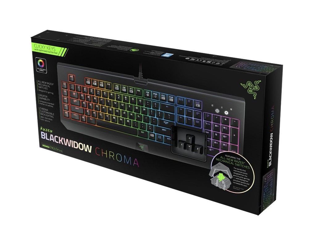 The Razer Blackwidow Chroma Gaming Keyboard