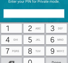 samsung galaxy s5 private mode