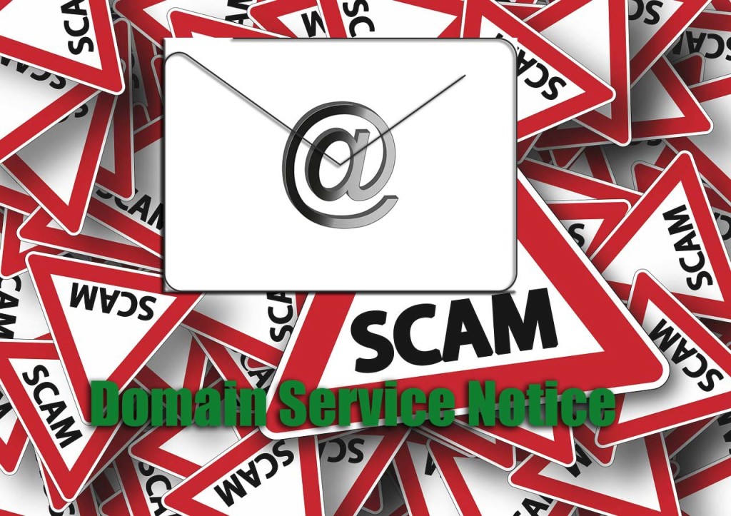 domain service notice scam 