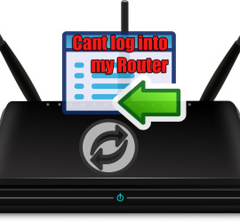 i cant log into my router