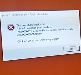 The Exception Breakpoint