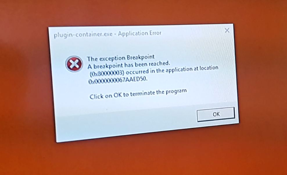 The Exception Breakpoint