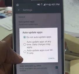 Android Disable Auto Update