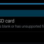 SD card blank or has unsupported filesystem Fix