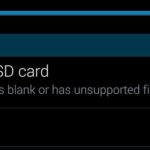SD card blank or has unsupported filesystem Fix