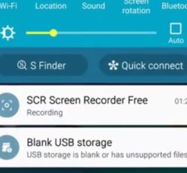 Blank USB storage