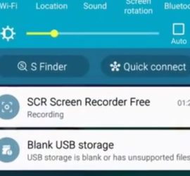 Blank USB storage