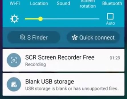 Blank USB storage