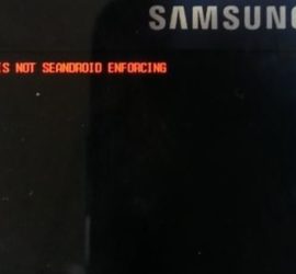 kernel is not Seandroid enforcing error