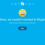 Skype can’t connect issue fix