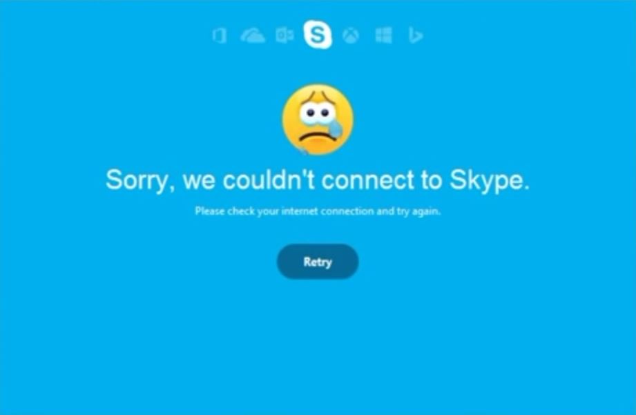skype can't connect