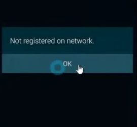 Not Registered On Network