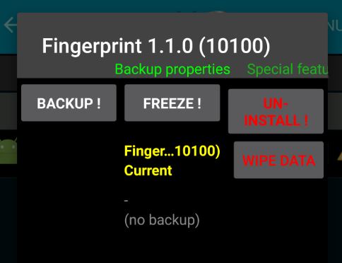 An error has occurred with the fingerprint sensor