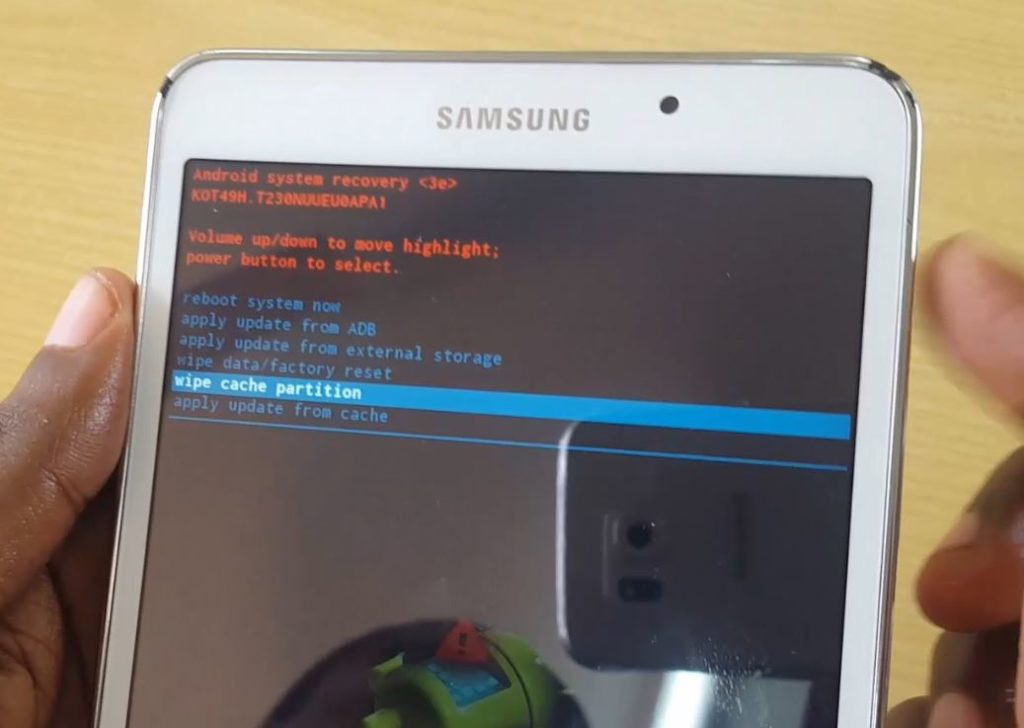 Hard reset galaxy Tab 4