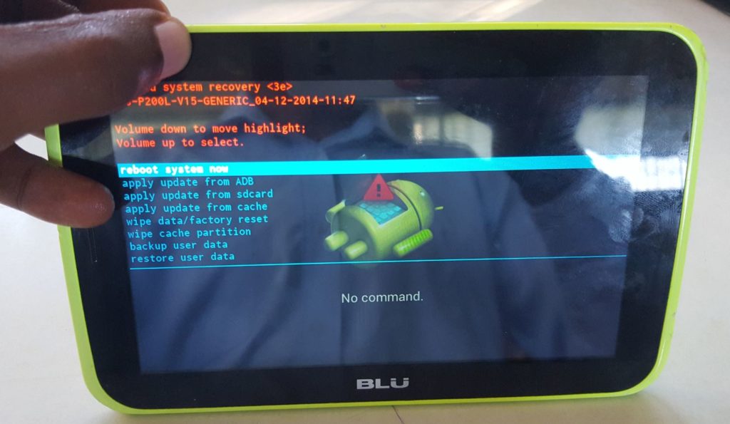 Hard Reset any BLU Tablet