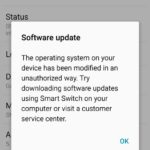 Software update error Your device has been modified fix