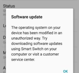 Your device has been modified