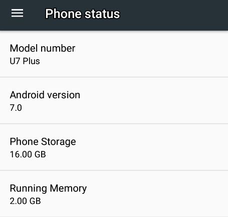 OUKITEL U7 Plus Android 7.0 Nougat Update