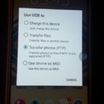 USB for Photo transfer in Android 7.0 and above