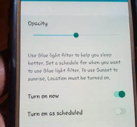 enable the Blue Light Filter on Samsung Galaxy S7