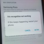 Iris Scanner, Face recognition, Front Camera Stop working on Galaxy S8 and S8+ Fix