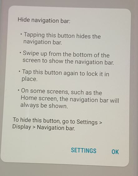 Galaxy S8 Hide Navigation Bar Update