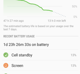 Severe battery drain caused by Cell standby Samsung Galaxy S8