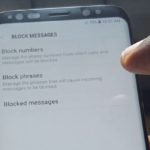 Galaxy S8 block Numbers and SMS