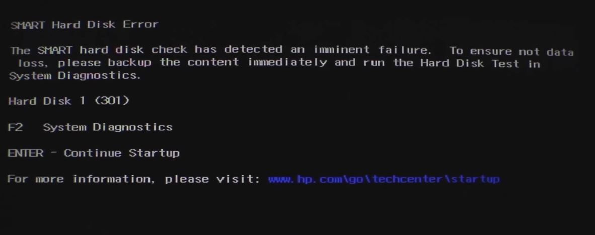 Smart Hard Disk Error 301 Hp Laptop Fix Blogtechtips