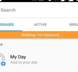 Fix Waiting for Network in Messenger app