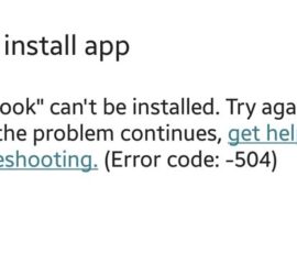 Error Code 504 Can't Install Facebook App On Android