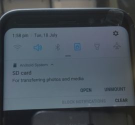 SD Card For Transferring Photos and Media Galaxy S8