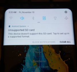 Unsupported SD card Fix Galaxy S8
