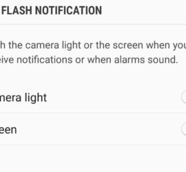 Enable Flash Notifications Galaxy S8