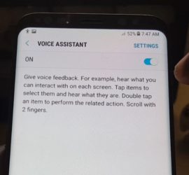 How to Disable TalkBack on a Samsung Galaxy S8