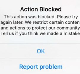 Action Blocked Instagram Fix