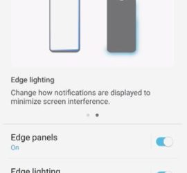 Turn Notification Edge Lighting On and Off Galaxy S8